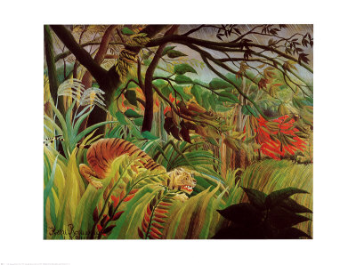 Surprised Storm in the Forest Henri Rousseau